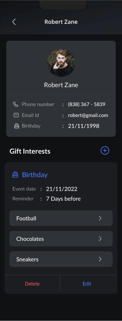 GiftMinder screenshot 2