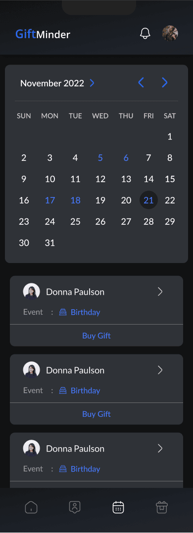 GiftMinder screenshot 3