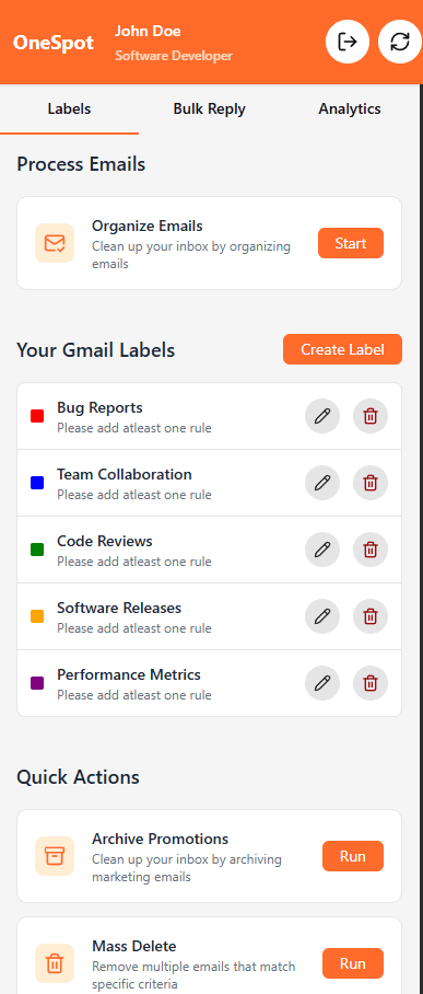 OneSpot Inbox screenshot 2